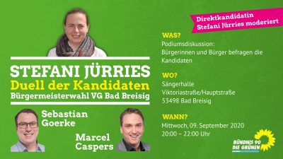 Duell der Kandidaten für das Amt der Bürgermeisters der VG Bad Breisig
