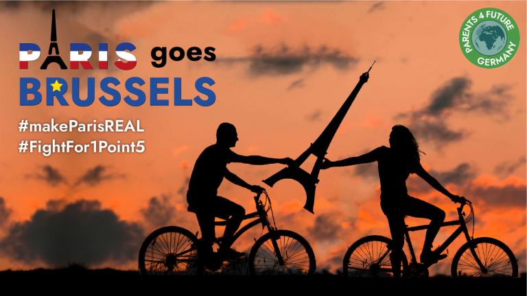 Paris goes Brussels: Staffellauf per Fahrrad für den Klimaschutz