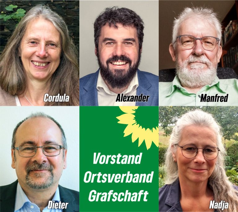 Vorstandswahl bei den Grünen im Ortsverband Grafschaft
