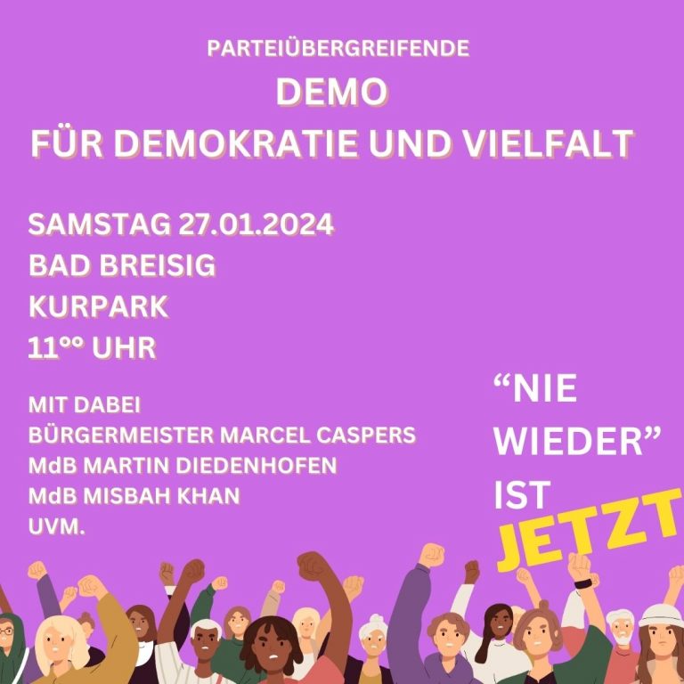 Demo für Demokratie und Vielfalt in Bad Breisig