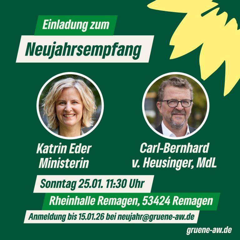 Neujahrsempfang mit Katrin Eder und Carl-Bernhard von Heusinger