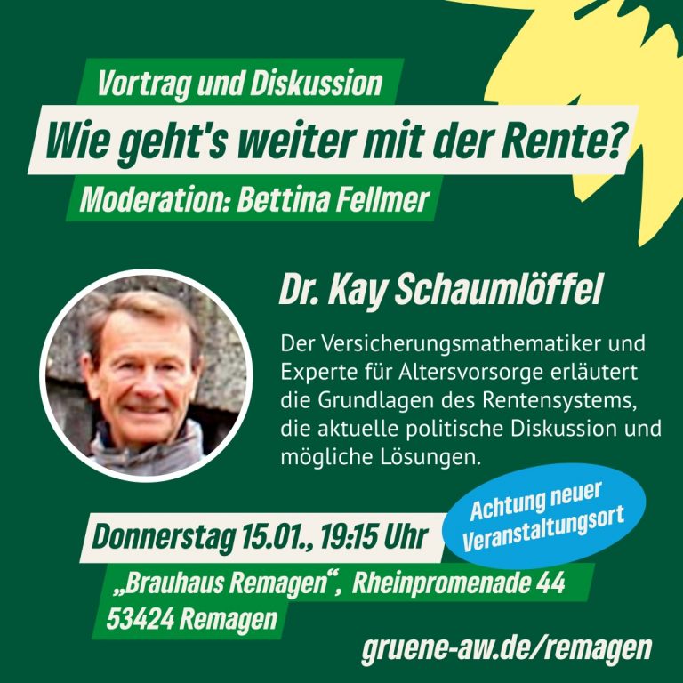 Wie geht’s weiter mit der Rente?