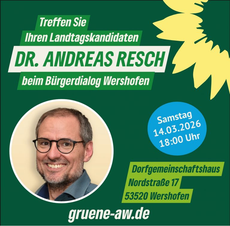Bürgerdialog mit Landtagskandidat Dr. Andreas Resch