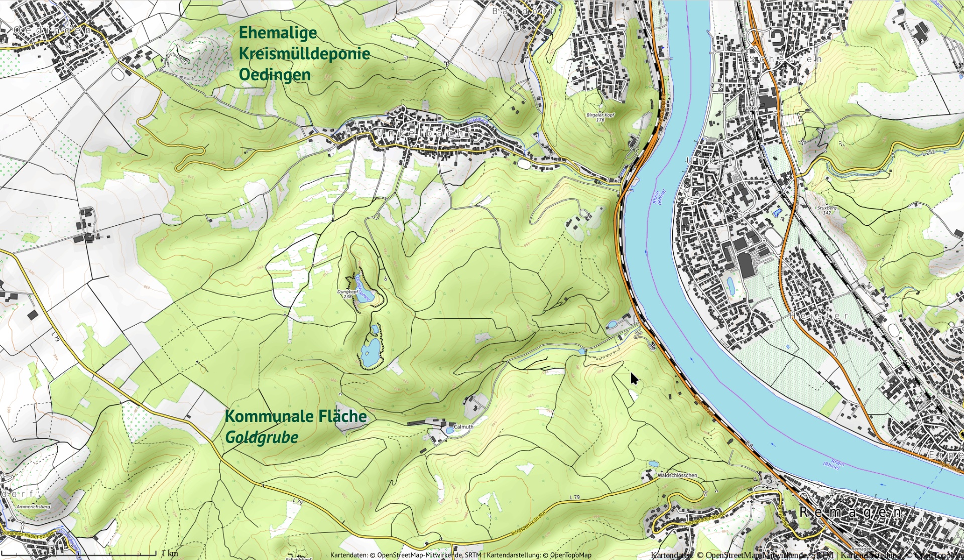 mögliche PV- und Windrad-Standorte Remagen (Grafik: Albert Dietz)